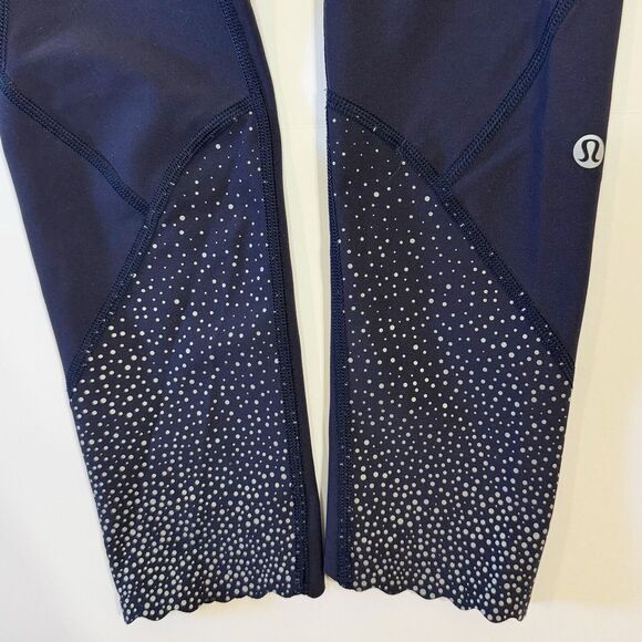 Lululemon Tight Stuff II 25" Leggings Navy Size 4 Yoga Running Womens - Picture 4 of 7